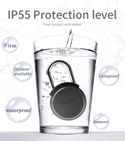 Smart Fingerprint Padlock 0.5s Unlock IP55 Waterproof Type-C Rechargeable for Luggage, Gym, Office, Zinc Alloy Anti-Theft Lock