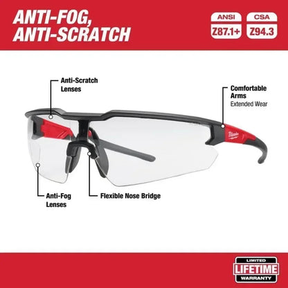 MILWAUKEE-gafas de seguridad transparentes, accesorios para herramientas eléctricas, herramienta Milwaukee 48-73-2000A, 48-73-2000