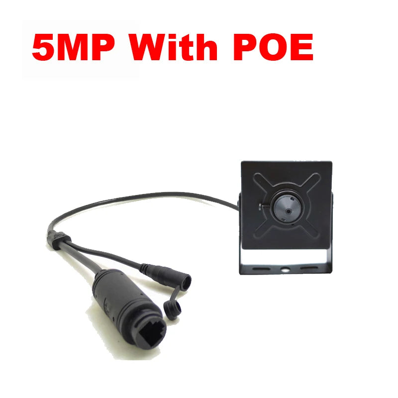 JIENUO 5MP Mini cámara IP Poe Audio Micro Cctv seguridad Video vigilancia IPCam interior Onvif HD red cámara doméstica ICSee Xmeye