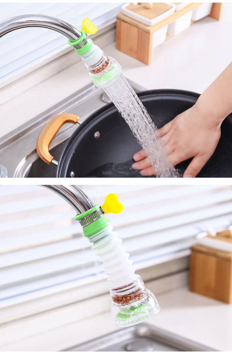 Universal 360° Rotating Faucet Aerator Swivel Water Saving Nozzle Kitchen Sink Faucet Attachment Accessories