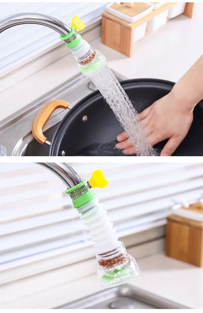 Universal 360° Rotating Faucet Aerator Swivel Water Saving Nozzle Kitchen Sink Faucet Attachment Accessories