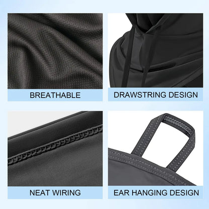 Outdoor Sports Sun Protection Balaclava, Breathable Full Face Mask, Long Neck Cover for Fishing, Cycling, Motorcycle, and Camping