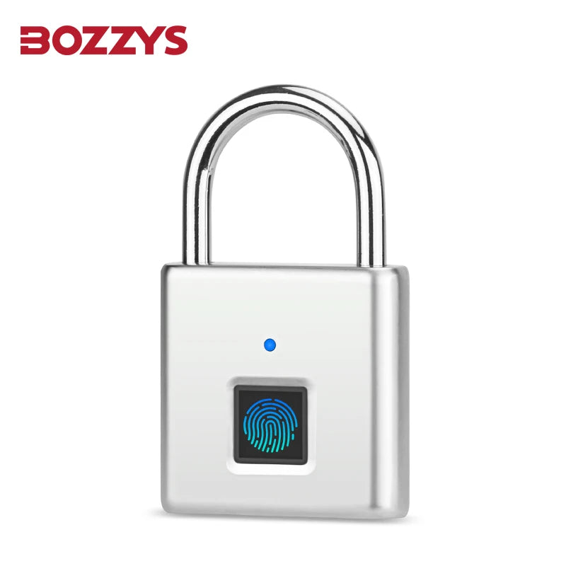 Smart Fingerprint Padlock 0.5s Unlock IP55 Waterproof Type-C Rechargeable for Luggage, Gym, Office, Zinc Alloy Anti-Theft Lock