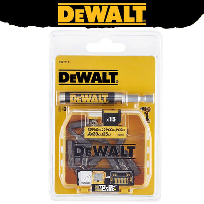 DEWALT DT71511 Screwdriver Bits16 Pcs Telescopic Magnet Holder Inserts Set Drill Bits PH2 PZ2 PZ3 T20 T25 Power Tool Attachments