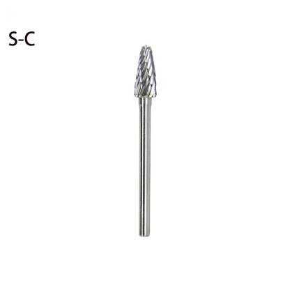 High-speed Steel Rotary Burr Carving Burr Bits Double Diamond Cut Dremel Tools for Wood Stone Carving Steel Metal Working