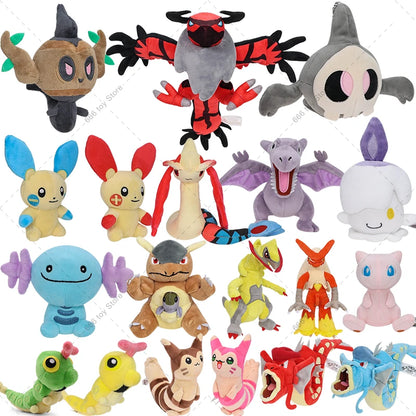 27 estilos Pokemon peluche serie Yveltal Lucario Aerodactyl Milotic Bidoof Dialga Garchomp Kangaskhan juguetes de peluche Navidad