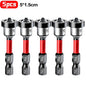 Magnetic Positioning S2 Screwdriver Bit,Drywall Screw for Plasterboard Gypsum Board Locating,1/4" Hex Shank Screw Batch Head PH2