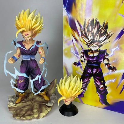 Figura de acción de Bz Dragon Ball Super Saiyan 2 Gohan, estatua coleccionable de Anime, adorno de escritorio, modelo de Pvc para coleccionistas de Anime