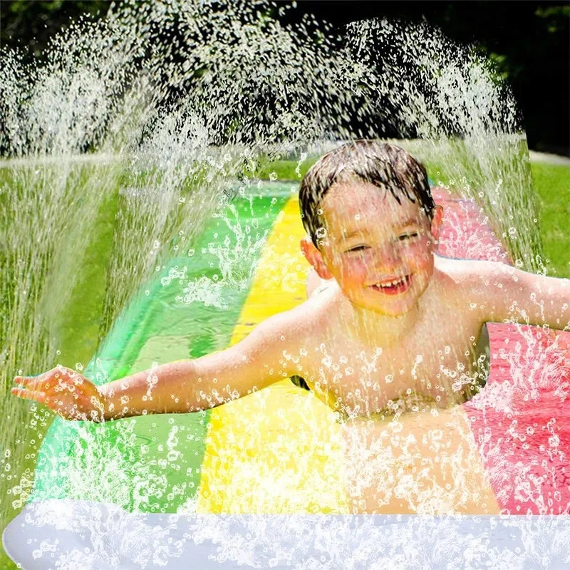 Juguetes inflables para patio al aire libre, tobogán de agua, juguete de agua para jardín de verano, amigo familiar, deslizadores de agua interactivos, regalo