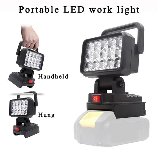 Luz de trabajo LED de 3 pulgadas para batería Makita de 18V/21V BL1830, foco para exteriores, lámpara de emergencia, accesorios para herramientas eléctricas