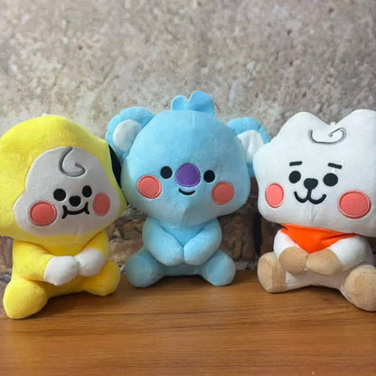 Juguetes de Peluche BTed 21, Mini Llavero Kawaii, Colgante de Anime, Adorno para Niños de 12-22 cm, Periféricos BT, Muñeco de Peluche Suave, Regalo