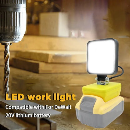Piezas de herramientas eléctricas para Makita, DeWalt, Bosch, Milwaukee, Ryobi, linterna con batería de litio, luz de trabajo, lámpara de Camping