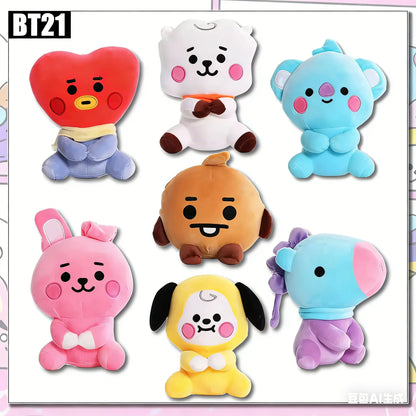 Juguetes de Peluche BTed 21, Mini Llavero Kawaii, Colgante de Anime, Adorno para Niños de 12-22 cm, Periféricos BT, Muñeco de Peluche Suave, Regalo
