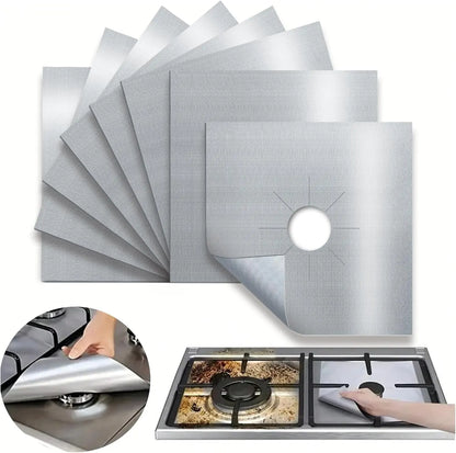 Gas Stove Burner Covers Square Heat-resistant Oil-proof Reusable Stove Protector Pads Non-Stick Stovetop Liner Kitchen Tools