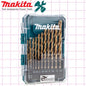 Makita D-72855 High-Speed Steel Twist Drill Bits for Drilling Holes, Titanium Coated, for Home Electric Drills