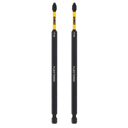 DEWALT DT7800T-2PCS 2-Pack PH2 152mm FlexTorq Impact Screwdriver Bits Long Torsion Drill Bits for Power Impact Drivers