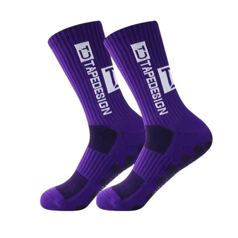 High Quality Wear-Resistant Football Socks Soft Breathable Thick Sports Socks Adhesive Anti Slip Sweat Absorbing Football Socks