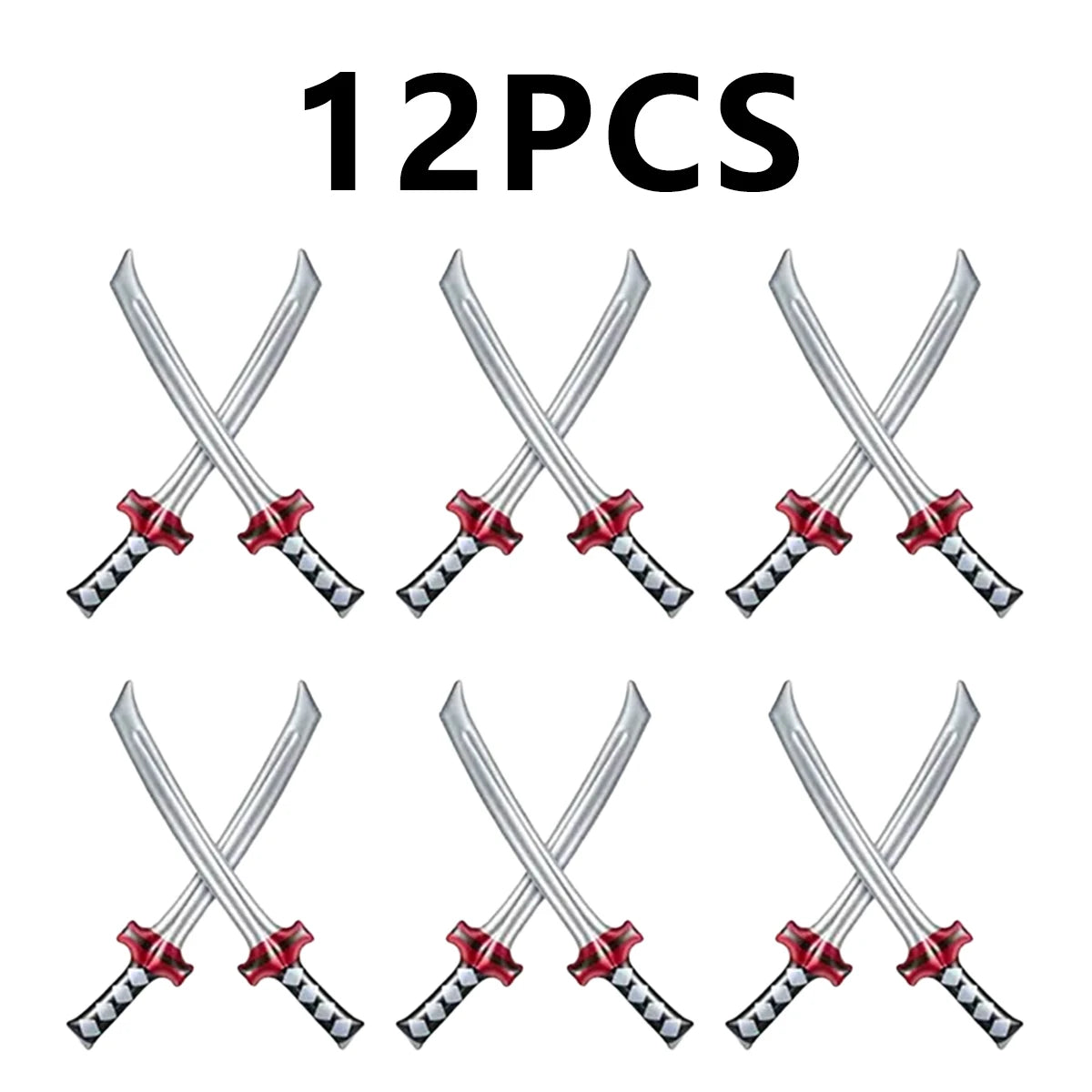 12 Uds espada inflable de samurái Ninja espada de samurái inflable juguete espada de samurái inflable