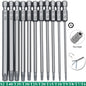11 PCS T6-T40 Torx Security Bit Set S2 Steel Magnetic Star Screwdriver Set for Shark Vacuum 50/100mm