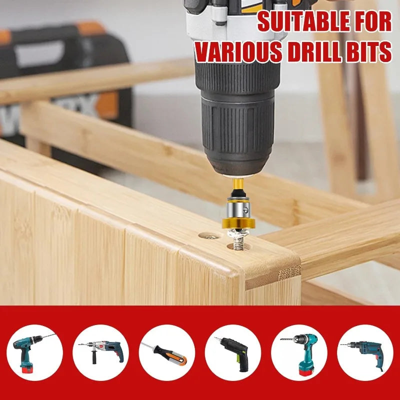 10/1x Screw Bits Plasterboard Magnetic Positioning Screwdriver Bits Hex Shank Drywall Extension Locating Batch Head Tools Parts