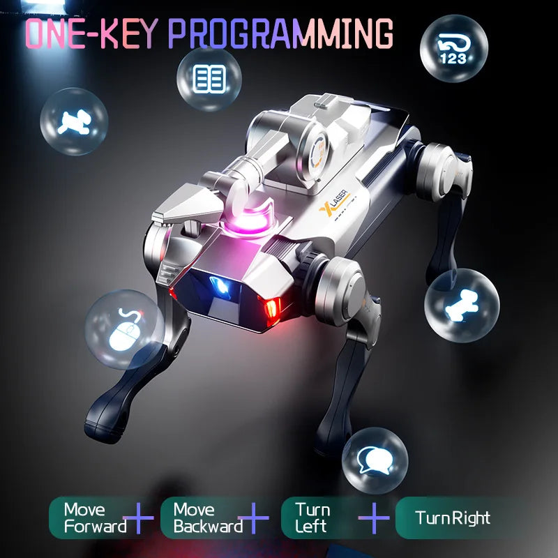 Jjrc Nuevo Perro Robot Interactivo Inteligente con Control Remoto, Canta, Baila y Programable, Mascota Electrónica, Juguete Transfronterizo