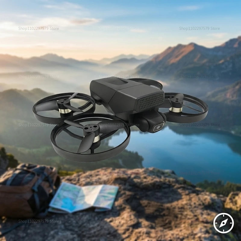 Dron M8 GPS FPV con Cámara 8K, Quadcopter Plegable con Motor sin Escobillas, Evitación de Obstáculos de 360 Grados, WiFi FPV, Retorno Automático RC para Adultos