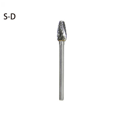High-speed Steel Rotary Burr Carving Burr Bits Double Diamond Cut Dremel Tools for Wood Stone Carving Steel Metal Working