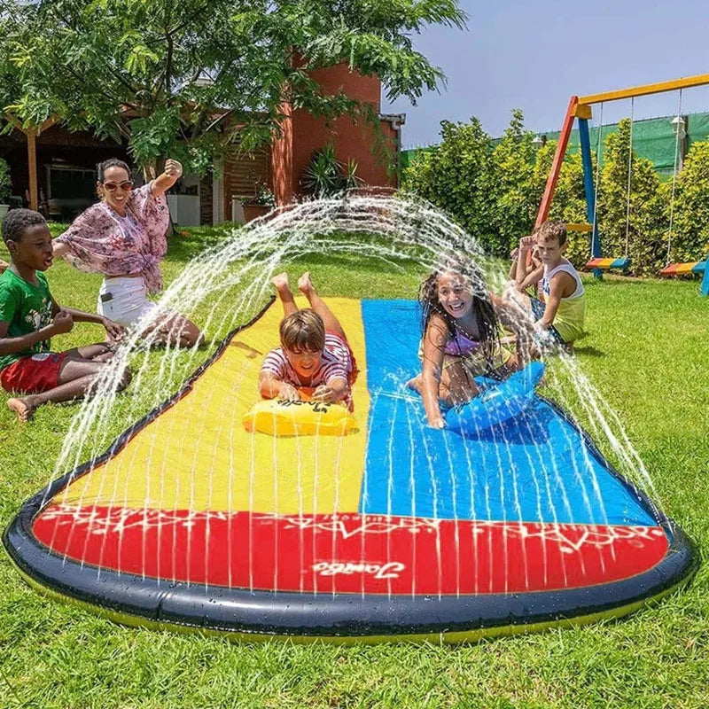 Juguetes inflables para patio al aire libre, tobogán de agua, juguete de agua para jardín de verano, amigo familiar, deslizadores de agua interactivos, regalo