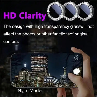 Diamond Camera Lens Protector Ring Cover For Samsung Galaxy S25 Ultra 5G S24 Plus S23 S25 FE S22 Tempered Glass Protective Film