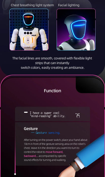 Nuevo Robot Jjrc R40 de Simulación Inteligente Interactivo y Programable, Robot Cantante y Bailarín, Apto para la Interacción en el Hogar