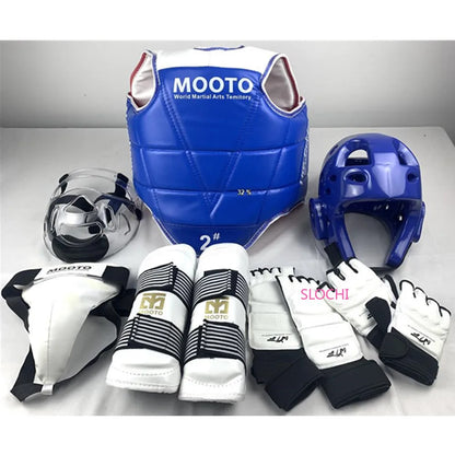 Equipo de Protección para Combate de Taekwondo, Set de Entrenamiento, Equipo de Combate Real, Set de Protección para Artes Marciales de Competición Reforzado