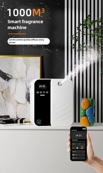 500ml Smart Aroma Diffuser - Bluetooth, Auto Spray, 1000m³ Coverage & Odor Elimination for Home/Commercial (Hotel/Bar/Spa)