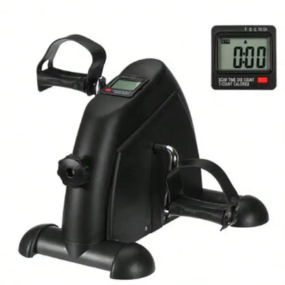 Mini Exercise Bike, Under Desk Bike Pedal Exerciser Portable Foot Cycle Arm & Leg Peddler Machine With LCD Screen Displays