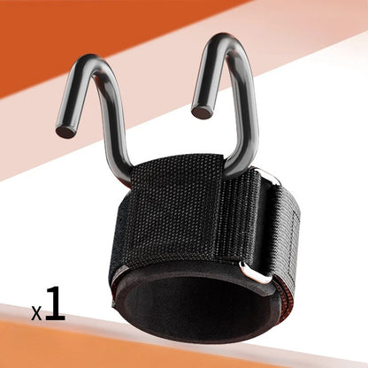 Weightlifting lifting hooks with wrist straps, gym bar straps, weightlifting hook straps, pull-up straps, powerlifting gloves