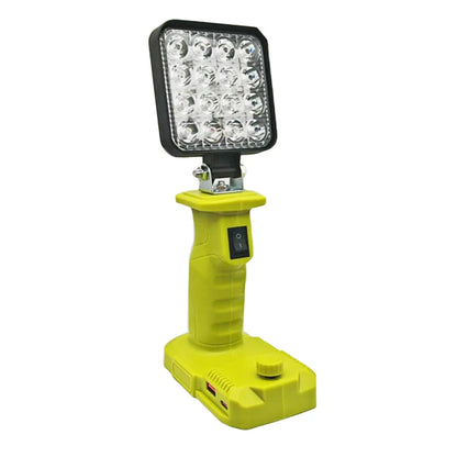 Piezas de herramientas eléctricas para Makita, DeWalt, Bosch, Milwaukee, Ryobi, linterna con batería de litio, luz de trabajo, lámpara de Camping