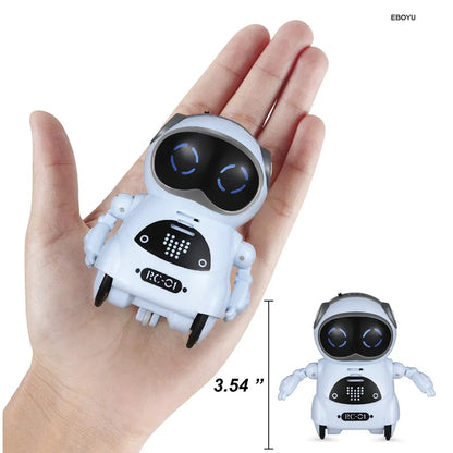 Robot Infantil Interactivo con Voz, Reconocimiento de Voz, Grabación, Canto, Baile y Cuentos, Mini Robot Inteligente de Juguete