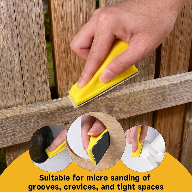 10/20/50 Pcs Detail Micro Sander Kit 3.5 X 1 Inch Hook and Loop Sandpaper Assorted 60-10000 Grits for DIY Crafts Wood Polishing