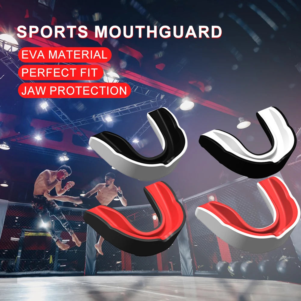 4pcs Adult Boxing Mouth Guard Boxing Gum Shield Fighting Training Tooth Protection Fit Adult Sports Mouthguard Sport Mouthguard