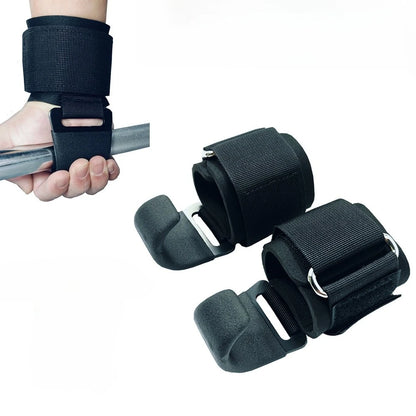 Weightlifting lifting hooks with wrist straps, gym bar straps, weightlifting hook straps, pull-up straps, powerlifting gloves