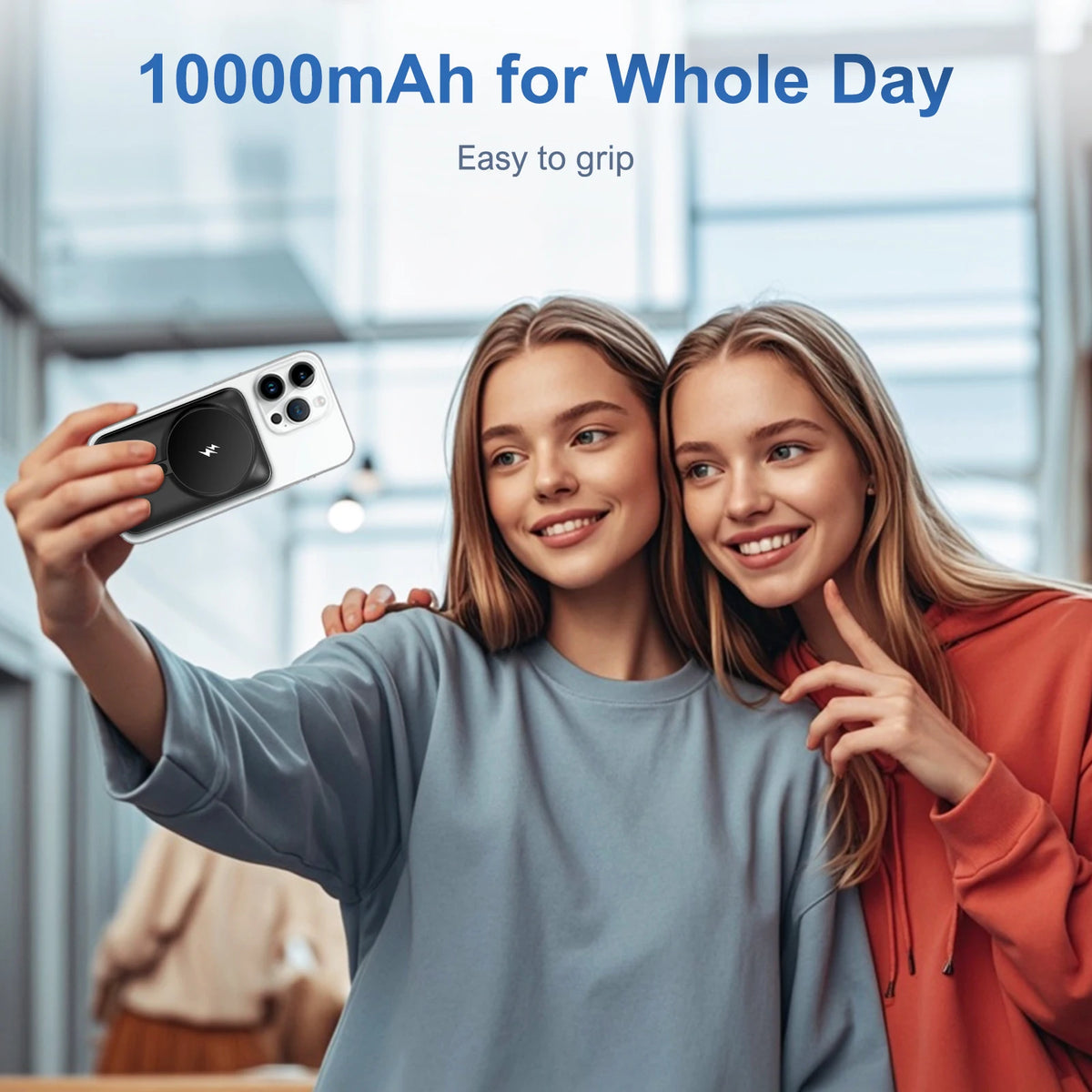 Magnetic Power Bank 10000mAh Wireless Charger 20W Fast Charging Portable External Battery Pack for iPhone 15/14/13/12 Series