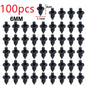 100/50pcs Car Plastic Fairing Rivet Setting Panel Fastener Clips 3 Size Mix Push Pin Auto Fastener 6mm 7mm 8mm Interior
