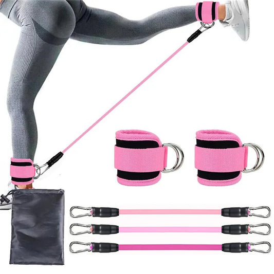 Conjunto de bandas de resistencia, equipos de ejercicio de entrenamiento, correas de tobillo, bandas elásticas de Fitness para Yoga, gimnasio en casa, deporte para hombre y mujer