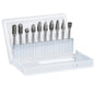 Carbide Rotary Burr Set 10PCS Double Cut Carving Burr Bits Tungsten Carbide 1/8" Shank 1/4" Grinding Head for DIY Carving