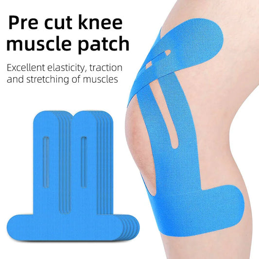 10PCS Kinesiology Tape for Knees, Waterproof & Elastic, Breathable Knee Tape, Athletic Tape Provide Support & Stability for Running