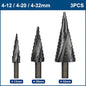 XCAN Step Drill Bit Metal Drill 4-12/20/32mm 6-30mm HSS Cobalt Step Cone Drill Bit Set Wood/Metal Hole Cutter Drilling Tool