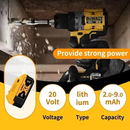 100% Original DeWalt 20V 5Ah 6Ah Battery Power Tool Replacement for DeWalt DCB206 DCB205 DCB805 DCB200 Power Tool