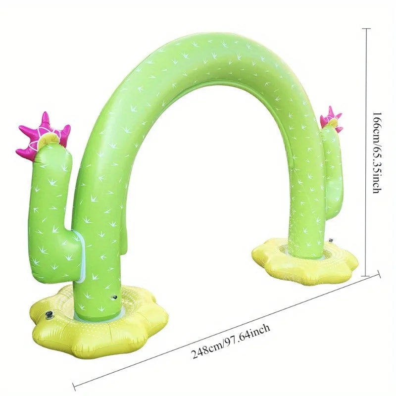 Estera al aire libre del rociador del arco del arco del verano del PVC de los juguetes inflables del punto de la fábrica