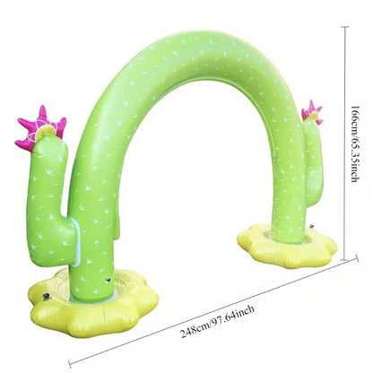 Estera al aire libre del rociador del arco del arco del verano del PVC de los juguetes inflables del punto de la fábrica
