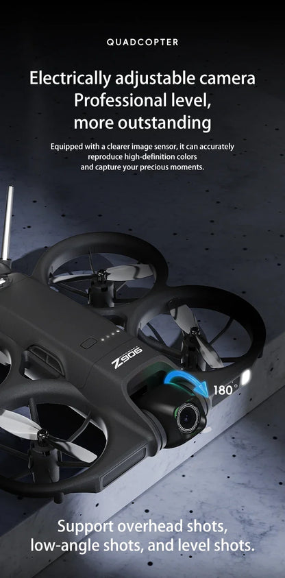 Dron Lenovo Z906 con Cámara Aérea 8K HD, Inteligente, con Sistema Anticolisión, Control Remoto con Pantalla Grande, Plegable, Motor sin Escobillas, GPS