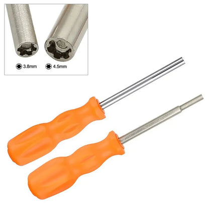 1/2pc 3.8/4.5mm Security Screwdriver Repair Tool Gamebit for NES, SNES, N64, GameBoy, SEGA, and GameBoy Color Cartridges Screwdriver